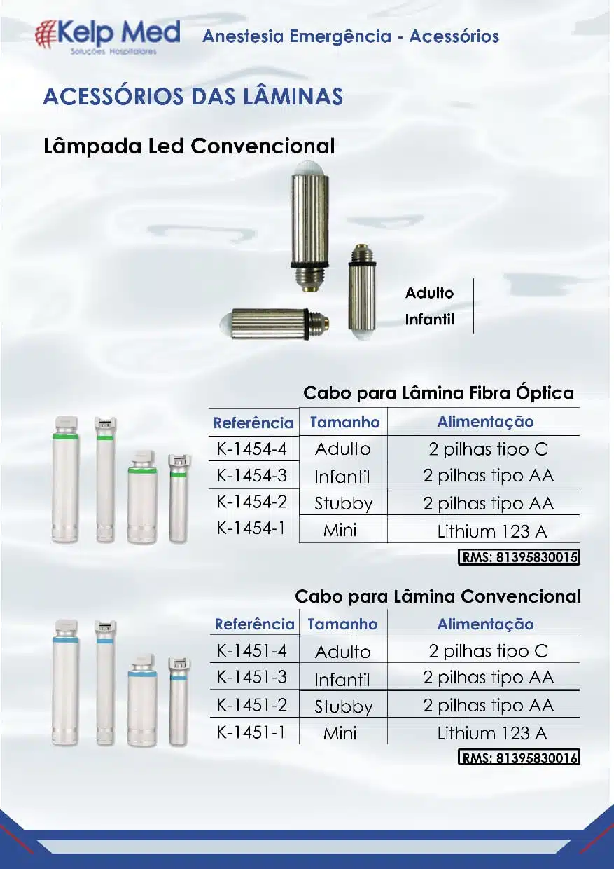 Laringoscópio - Cabo Convencional - Imagem 2